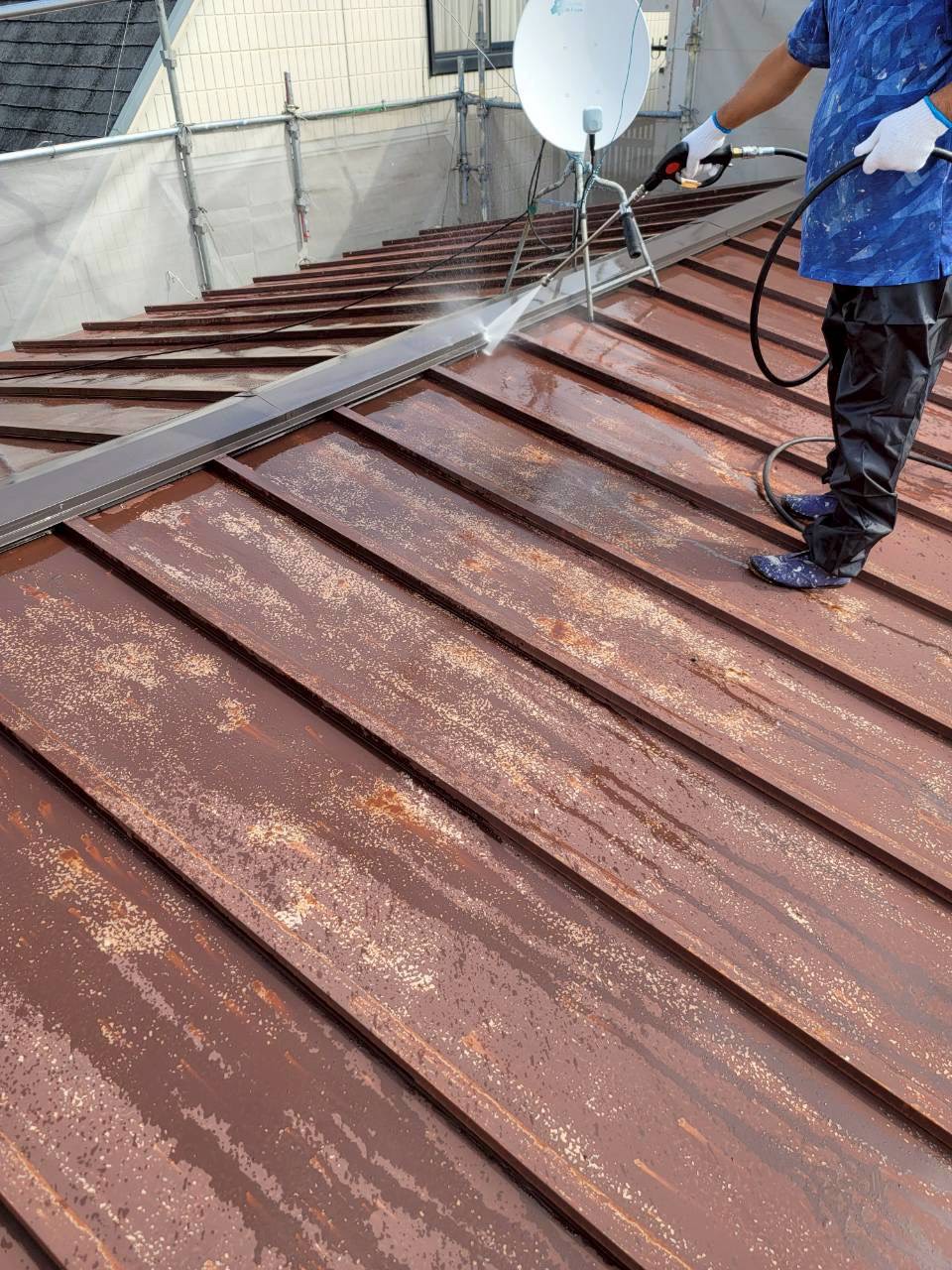 瓦棒　屋根塗装-10